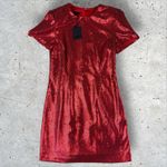 NBD  X Revolve Dorinda‎ Red Sequin Mini Dress Sz M NWT Photo 3