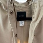 J.Crew Vintage 90s Khaki Snap-Buttoned Hooded Utility Trench Coat - 2P Photo 8