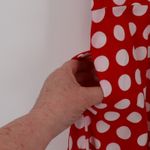 Red Polka Dot PUKAVT Dress Rockabilly 50s Housewife Pockets Pinup Retro Size M Size M Photo 2