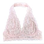 Free People Intimately, - Lace Halter Back Closure Light Pink - Small Photo 5