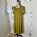 LuLaRoe Carly Discontinued Heathered Golden Mustard Dress Size Large Photo 1