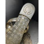 Coach  Pasarella‎ womens size 10 Glitter Butterfly black flip flops Sandals Photo 4