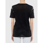 IRO  Rachel Lace Up Tee in Black Sz. XS Photo 2