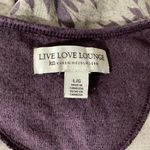 Live Love Lounge By Karen Neuburger Tank Top Large Purple Photo 2