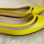 Furla Yellow Pointed Flats Size 38 Photo 4