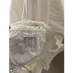 Womens Doen White Eyelet Sleeveless Maxi Nightgown Dress Medium‎ M Photo 8