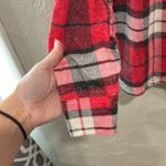 PINK - Victoria's Secret Victorias Secret Pink Cozy Jersey Sleep Shirt Top Red Plaid Size Medium NWT Photo 4