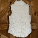 Old Navy  White Puffer Sleeveless Jacket Woman's Medium Photo 3