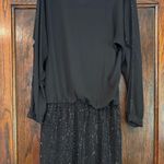 Cache  Black Dress with Sequin Detail Photo 0