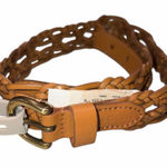 Fossil NEW Camel Brown Woven Multi Weave Leather Belt size Small Photo 0