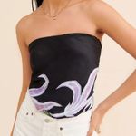 Free People BNWT  spellbound body suit size Small black combo Photo 2