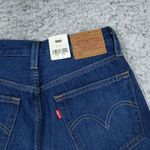 Levi's  Premium Selvedge 501 High Rise Dark Wash Blue Jeans Women's Size 25 x 30 Photo 3