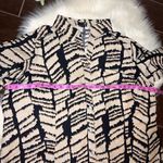 East 5th  Women beige/black zebra print linen blend button down sz 2X Photo 6