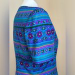 Adrianna Papell Safe Silk Blue,Pink,Purple,Yellow Satin Skirt Set 100% Silk Sz 6 Photo 7