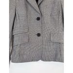 Akris Punto Women Blazer Gray Two Button Plaid Suit Jacket Notched Office Size 6 Photo 5