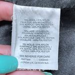 J.Crew Chateau Wool Coat 10 Parka Black Italian Stadium Cloth Nello Gori Hood Photo 12