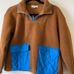 Madewell  (Re)Sourced Cream Fleece Quilted Pocket Popover Jacket XS Photo 4