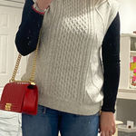 Sincerely Jules  mock neck grey sweater vest Photo 0