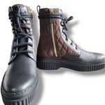 Tod's  Diamond Quilted Lace-up Boot In Black Multi Size 34.5 (US 4.5) Photo 13