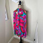 Flying Tomato NTM: Vibrant Multi Colored Halter Neck Pleated Mini Dress Sz Large Photo 11