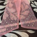 Free People  Pink Rhinestone Bow Hair Accessory Photo 1