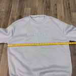 Princess Polly Wellness invest in your happiness embroidered blue sweatshirt Photo 2