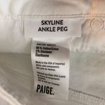 Paige  Womens Skyline Ankle Peg Jeans Crisp White Denim Size 27 Photo 4