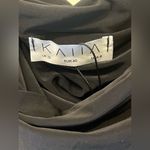 NWT Kaiia slinky bardot tie side drape mini dress black size 8 Photo 6