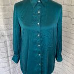 Victoria's Secret  women XS silk button down Longsleeve collar sleep shirt  Photo 0