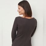 MM.LaFleur M.M. LaFleur The Rivka Top Washable Wool Twill Shirt in Haze Photo 10
