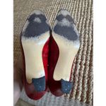 Vintage Margaret Jerrold Red Croc Embossed Leather Pumps Heels 6.5 M Photo 5