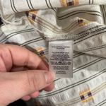 Loft Puff Sleeve Clip Stripe Peasant Blouse Size M Photo 6