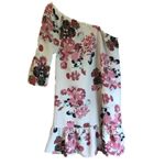 Indulge  In Style floral one shoulder bell sleeve Medium dress Photo 1