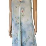 secret treasures Vintage Y2K Blue Green Fairy Ethereal Dreamy Floral Sip Dress Photo 0