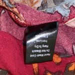 Charlie o . Maroon Floral Print Long Sleeve Knee-length Dress Photo 6