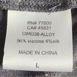 Chaser  Flecked Grey Long Sleeve Silk Viscose Blend Size Large NWT‎ Photo 6