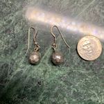 Sterling Silver Chinese Balls Dangle Earrings Hand Etched Jingle Photo 1