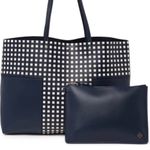 Tory Burch Authentic  T-Block leather Tote/lg zip wristlet Photo 1