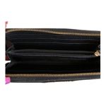 Michael Kors  Classic Chic Black Saffiano Leather Zip Wallet Gold Hardware Photo 5