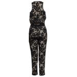 Diane Von Furstenberg Diane Von Furstenburg Black V-Neck Jumpsuit, XXS/US0 Photo 3
