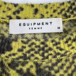 Equipment  Femme Cashmere Sloane Diamondback Python Sweater Blazing Yellow Size M Photo 4