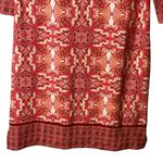 Coolibar Dress XS Womens Red White Paisley Oceanside Tunic UPF 50+ Sun Protect Photo 2