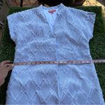 THML Mohair Pinstriped V-Neck Short Sleeve Mini Dress Size XS Photo 12