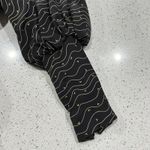 VTG 80s Stanley Platos Size 8 Dress Martin Ross Silk Long Sleeve Draped Front Black Photo 11