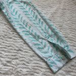 Oliphant Cotton Button Down Half Placket Shirt S Roll Sleeve Turquoise Coastal White Photo 14