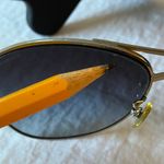 Coach : Kiera (L925) Black & Silver Tone Aviator Sunglasses- wear Photo 11