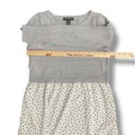 A pea in the pod Maternity Gray Polka Dot Tunic Top Long Sleeve Size M Photo 2