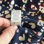 Neiman Marcus Blue Floral Blouse Tie Sleeve Size Small Photo 8