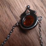 Baltic Amber Round Stone Sterling Silver Bracelet (6 Inch) Photo 8