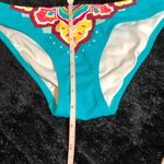 Victoria's Secret Victoria’s Secret Vibrant Teal Maroon Pink and Yellow Bikini Bottom XS Photo 1
